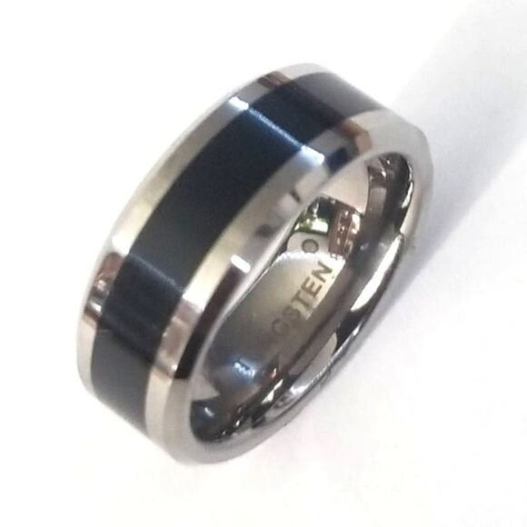 New tungsten‎ carbide ring size 9